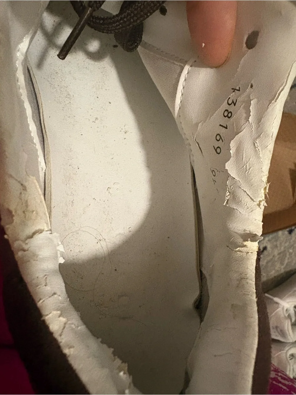 Gucci Brown Suede Sneakers with Red Web Stripe never been worn even one time